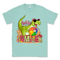 Seafoam hello summer rex Classic Tee - texasbilliewilder