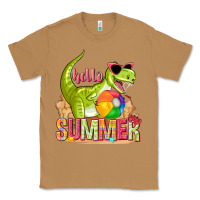 Toasted Coconut hello summer rex Classic Tee - texasbilliewilder