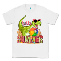 White hello summer rex Classic Tee - texasbilliewilder
