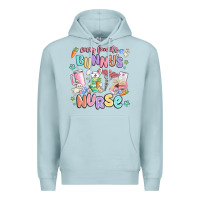 Blue Mist every favorite bunnys nurse Premium Hoodie - MaliasSmallBusiness