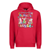 Cardinal every favorite bunnys nurse Premium Hoodie - MaliasSmallBusiness