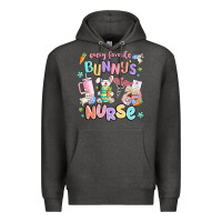Charcoal Heather every favorite bunnys nurse Premium Hoodie - MaliasSmallBusiness