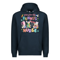 Navy every favorite bunnys nurse Premium Hoodie - MaliasSmallBusiness