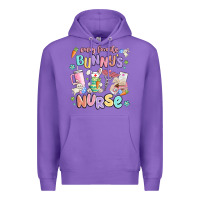 Purple every favorite bunnys nurse Premium Hoodie - MaliasSmallBusiness