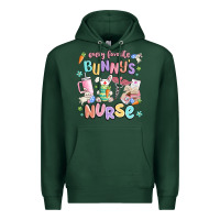 Sports Green every favorite bunnys nurse Premium Hoodie - MaliasSmallBusiness
