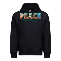 Black peace be with you cross Urban Hoodie - NancyCooperArtShop