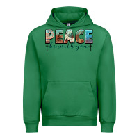Emerald peace be with you cross Urban Hoodie - NancyCooperArtShop
