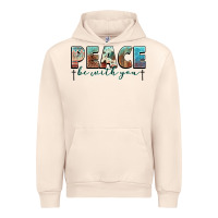 Sandshell peace be with you cross Urban Hoodie - NancyCooperArtShop