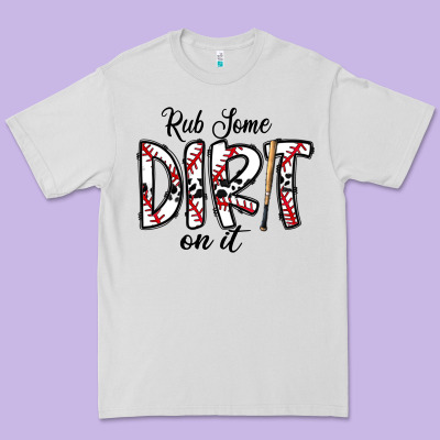 Rub Somedirt On It Baseball Premium Tee Designed By Cowhidedigitalart