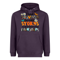 Plum i have survived to may storms to be bothered by ra Heavyweight Hoodie - AdoDesignShop