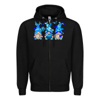 Black autism gnomes Zipper Hoodie - Zillion Design Studio