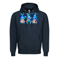 Navy autism gnomes Zipper Hoodie - Zillion Design Studio