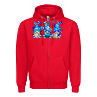 Red autism gnomes Zipper Hoodie - Zillion Design Studio
