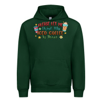 Forest Green please let me drink my iced coffee in peace Urban Hoodie - MaliasSmallBusiness