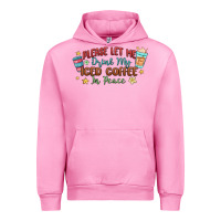 Fuchsia Pink please let me drink my iced coffee in peace Urban Hoodie - MaliasSmallBusiness