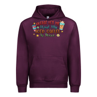 Mauve Wine please let me drink my iced coffee in peace Urban Hoodie - MaliasSmallBusiness