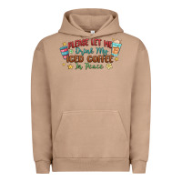 Pigment Burro please let me drink my iced coffee in peace Urban Hoodie - MaliasSmallBusiness