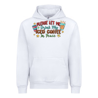 White please let me drink my iced coffee in peace Urban Hoodie - MaliasSmallBusiness