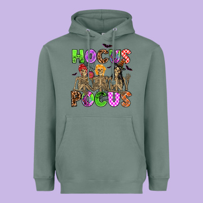 Hocus Pocus Skeleton Heavyweight Hoodie Designed By Adodesignshop