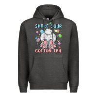 Charcoal Heather shake your cotton tail Premium Hoodie - MaliasSmallBusiness