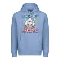 Colony Blue shake your cotton tail Premium Hoodie - MaliasSmallBusiness