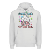 Dove Grey shake your cotton tail Premium Hoodie - MaliasSmallBusiness