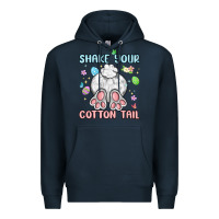 Navy shake your cotton tail Premium Hoodie - MaliasSmallBusiness