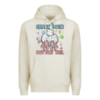 Oatmeal Heather shake your cotton tail Premium Hoodie - MaliasSmallBusiness