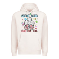 Pale Pink shake your cotton tail Premium Hoodie - MaliasSmallBusiness