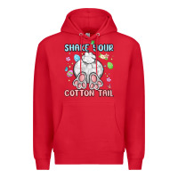 Red shake your cotton tail Premium Hoodie - MaliasSmallBusiness