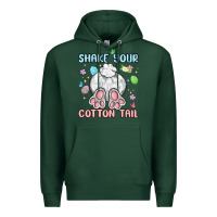Sports Green shake your cotton tail Premium Hoodie - MaliasSmallBusiness