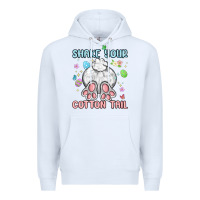 White shake your cotton tail Premium Hoodie - MaliasSmallBusiness