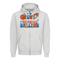 Busy Raising Ballers Basketball Zipper Hoodie | Teevron