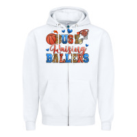 White busy raising ballers basketball Zipper Hoodie - Zillion Design Studio