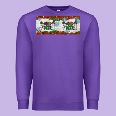 Oh Deer Christmas Premium Sweatshirt Designed By Artiststas