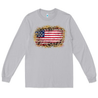 Moon Dust america leopard glitter flag Long Sleeve Tee - Zillion Design Studio