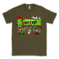 Army Green soccer sister with leopard Classic Tee - Zillion Design Studio