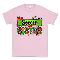 Bubblegum Pink soccer sister with leopard Classic Tee - Zillion Design Studio