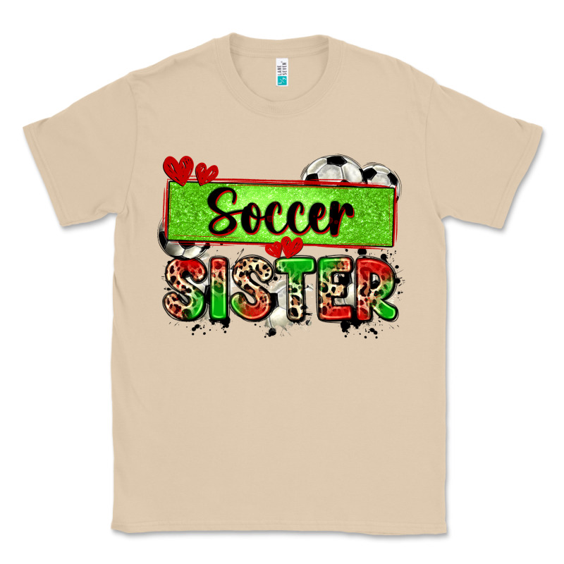 Soccer Sister With Leopard Classic Tee by Zillion Design Studio | Teevron