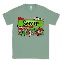 Sage soccer sister with leopard Classic Tee - Zillion Design Studio