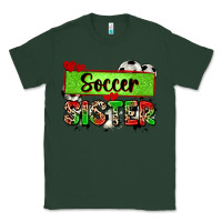 Sports Green soccer sister with leopard Classic Tee - Zillion Design Studio