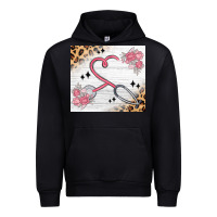 Black customized leopard floral nurse Urban Hoodie - MaliasSmallBusiness