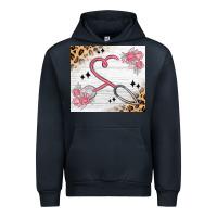 Navy customized leopard floral nurse Urban Hoodie - MaliasSmallBusiness