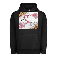 Pigment Black customized leopard floral nurse Urban Hoodie - MaliasSmallBusiness