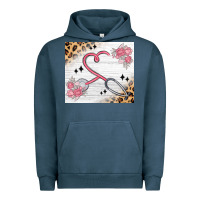Pigment Midnight Navy customized leopard floral nurse Urban Hoodie - MaliasSmallBusiness