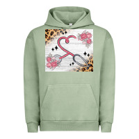 Pigment Oil Green customized leopard floral nurse Urban Hoodie - MaliasSmallBusiness