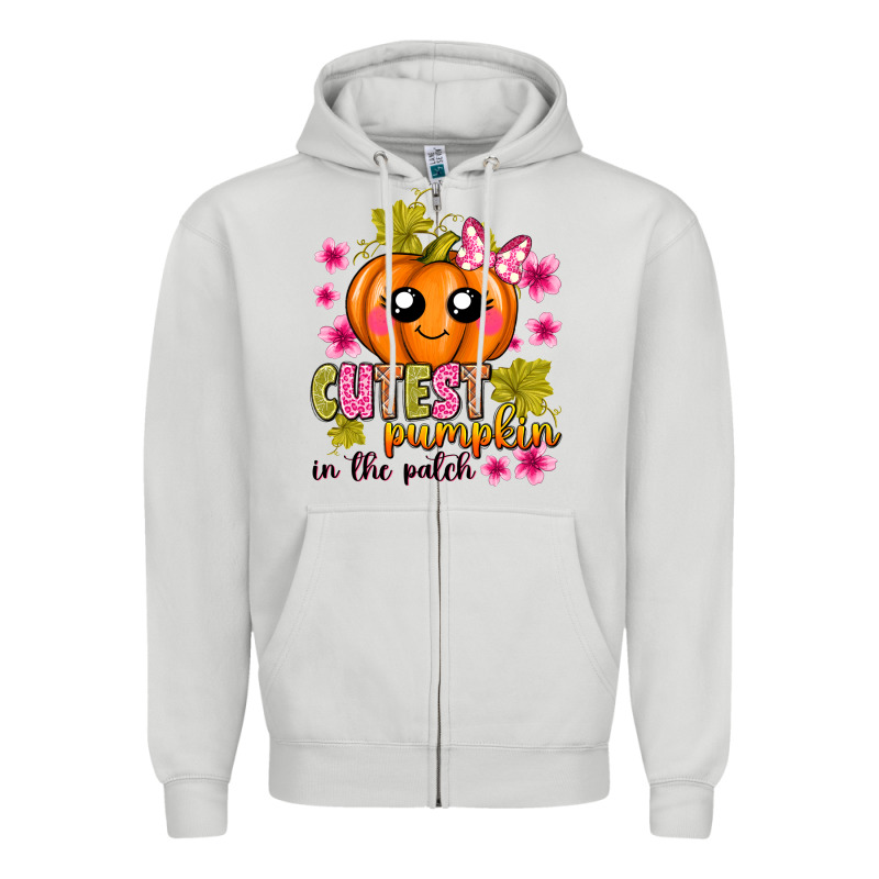 Cutest Pumpkin In The Patch Zipper Hoodie by texasbilliewilder | Teevron