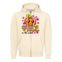 Sandshell Cutest Pumpkin In The Patch Zipper Hoodie - texasbilliewilder