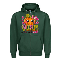 Sports Green Cutest Pumpkin In The Patch Zipper Hoodie - texasbilliewilder