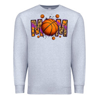 Heather Grey basketball mom Premium Sweatshirt - Jasminsmagicworld